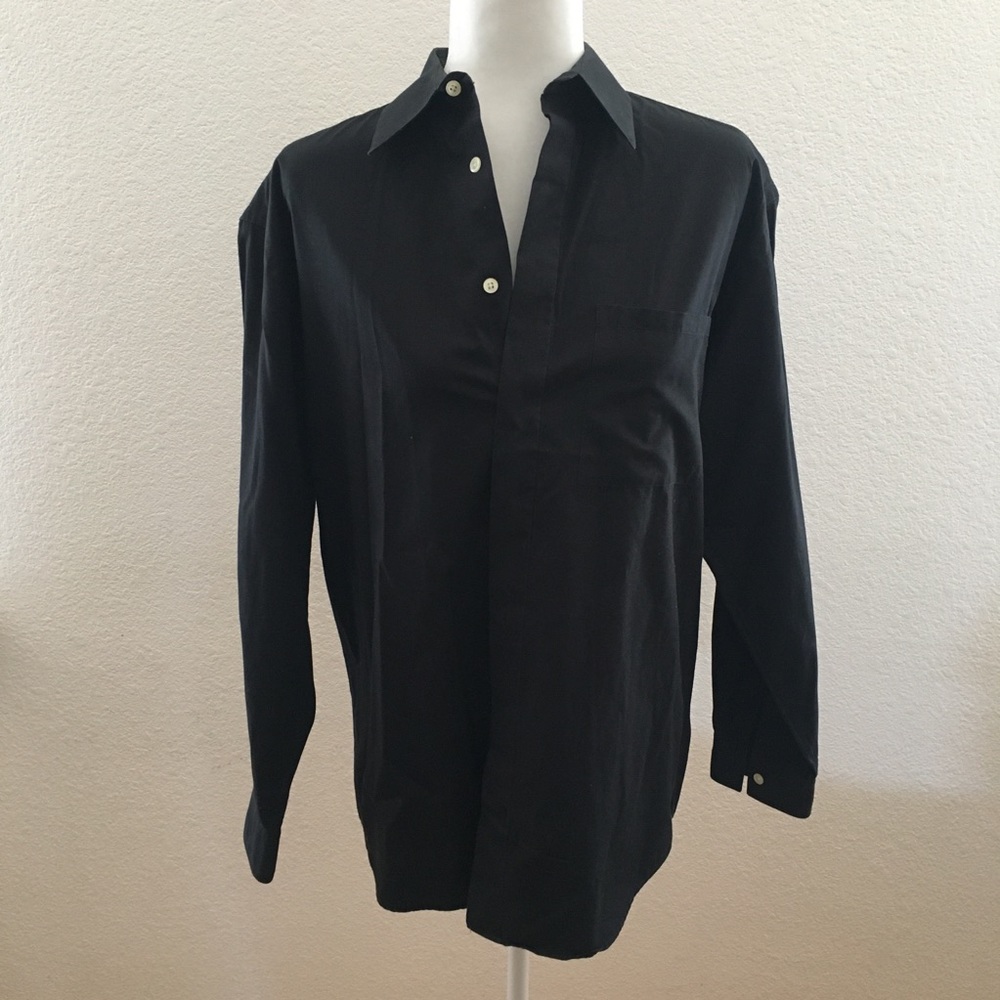 V2 by Versace Classic Black Button Up